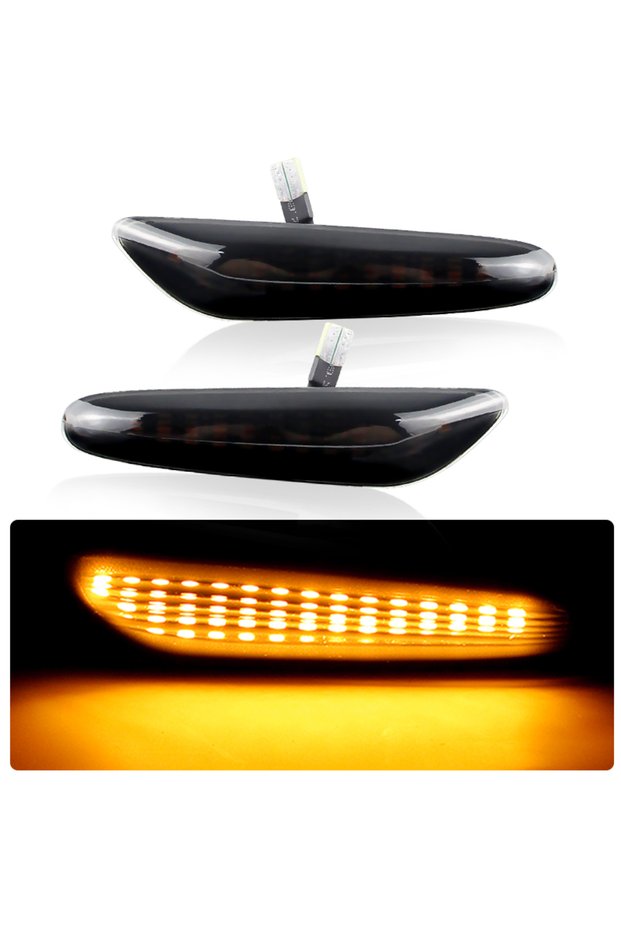 NO Dynamic Smoked 2pcs for BMW X3 E83 2004-2010 E82 E81 E88 E90 E91 E92 E93 E60 E61 Error Free Led S