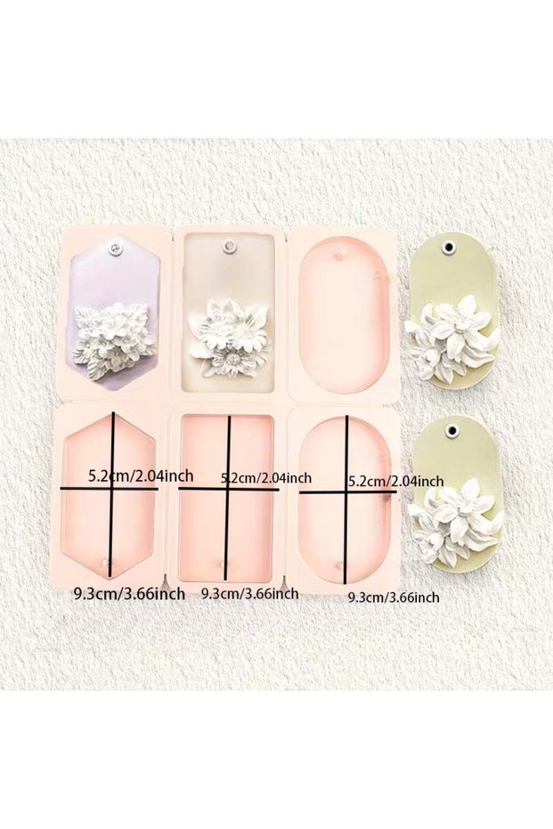 Style 1 4 Style Wax Silicone Mold Scented Air Fresheners For Cars Closets Bathroom Keychain Epoxy C