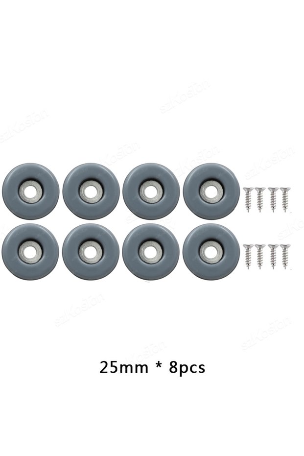 8PCS 25mm 8pcs/lot Screws Furniture Glides PTFE Heavy Duty Furniture Slip Mat Glide Mat For Sofa Bed