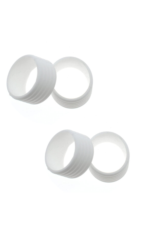4PCS white Tennis Racket Handle Silicone Ring Tennis Racket Rubber Racquet Grip Ring Racket Grip Ban