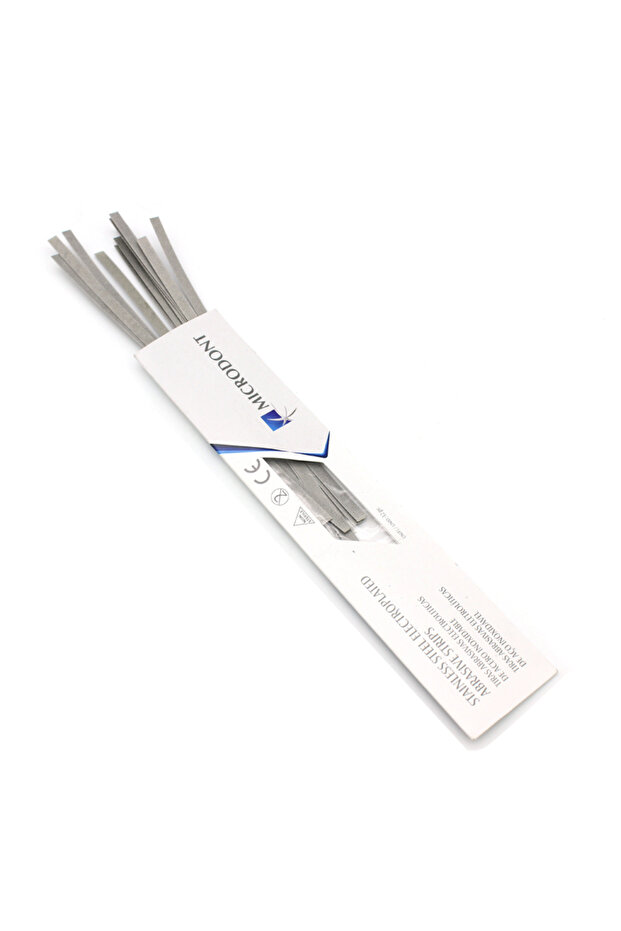 12pcs double sided 12 Pcs/Set Dental Metal Polishing Stick Strips Alumina Plated Sanding Surface Sin
