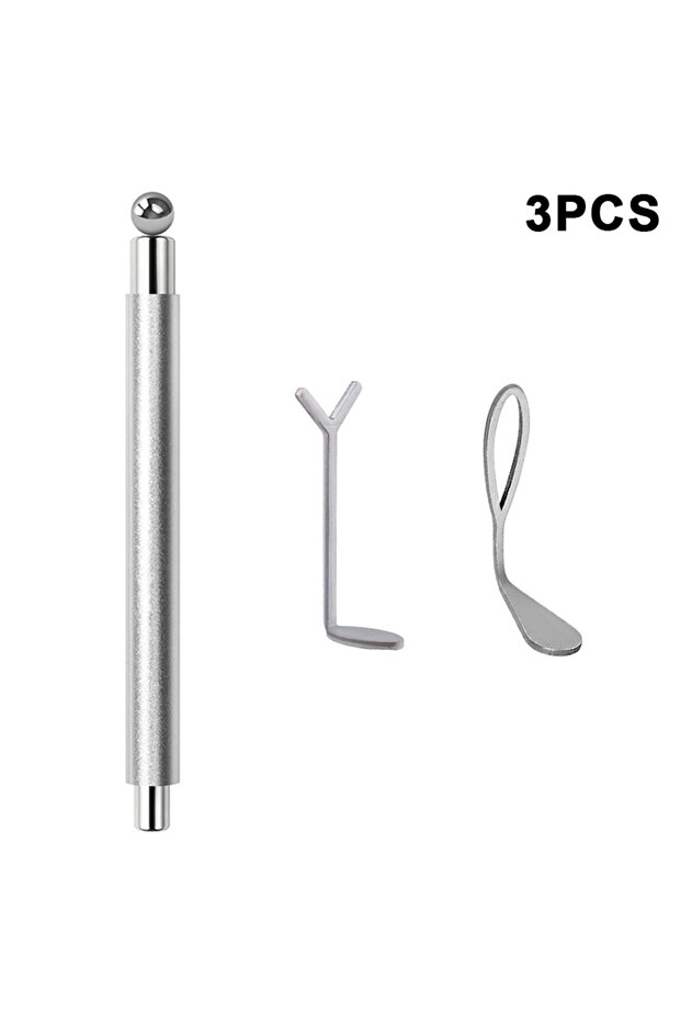 3Pcs Silver Set 1/3Pcs Strong Magnetic Stick Cat Eye Set Magnet Double Headed Nail Art Cylindrical B