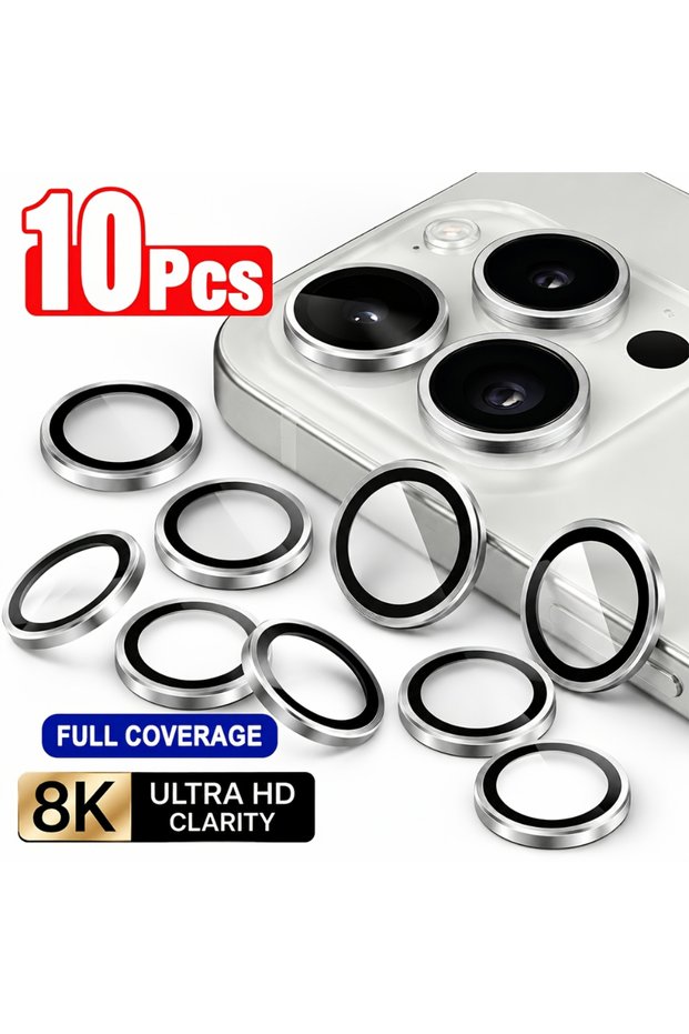 iPhone Air Tempered glass NNBILI 10pcs Ultra HD Full Cover Camera Lens Protector,for iPhone 18 17 16