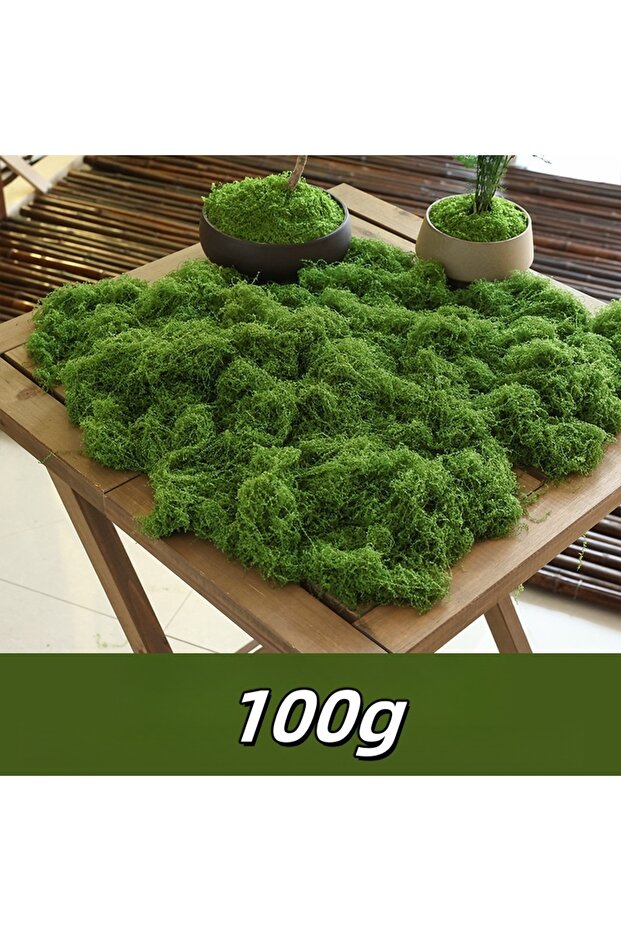 100g Artificial moss filaments moss lawn people fake moss do not fade DIY scene layout