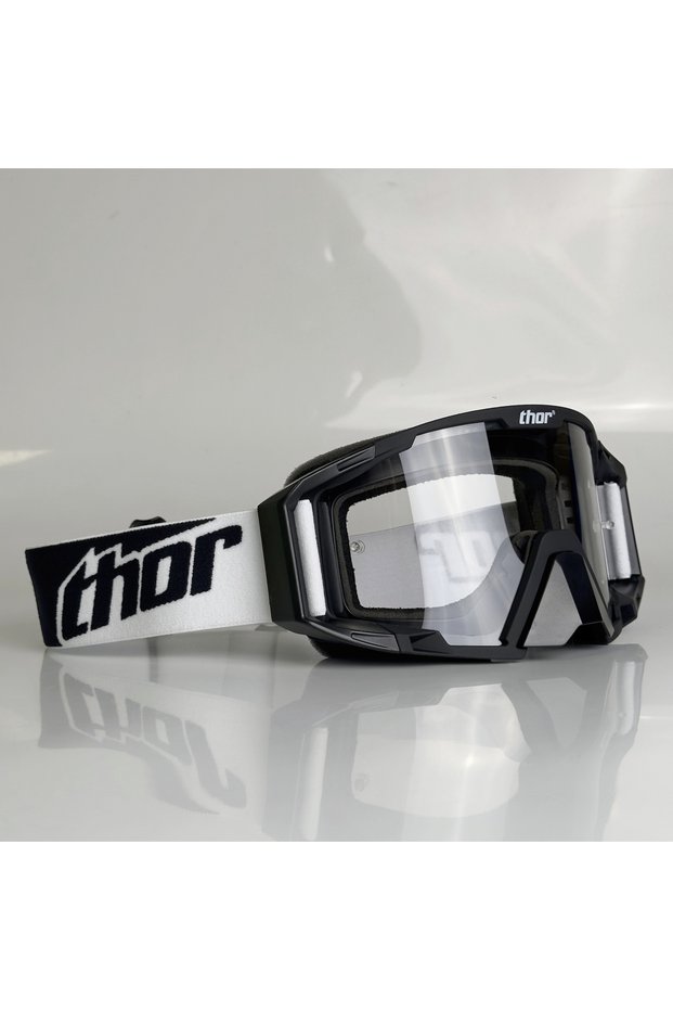 Black MX ATV Motocross Goggles HD Lens - Windproof Dustproof UV Protection for Off-Road Riding Skiin