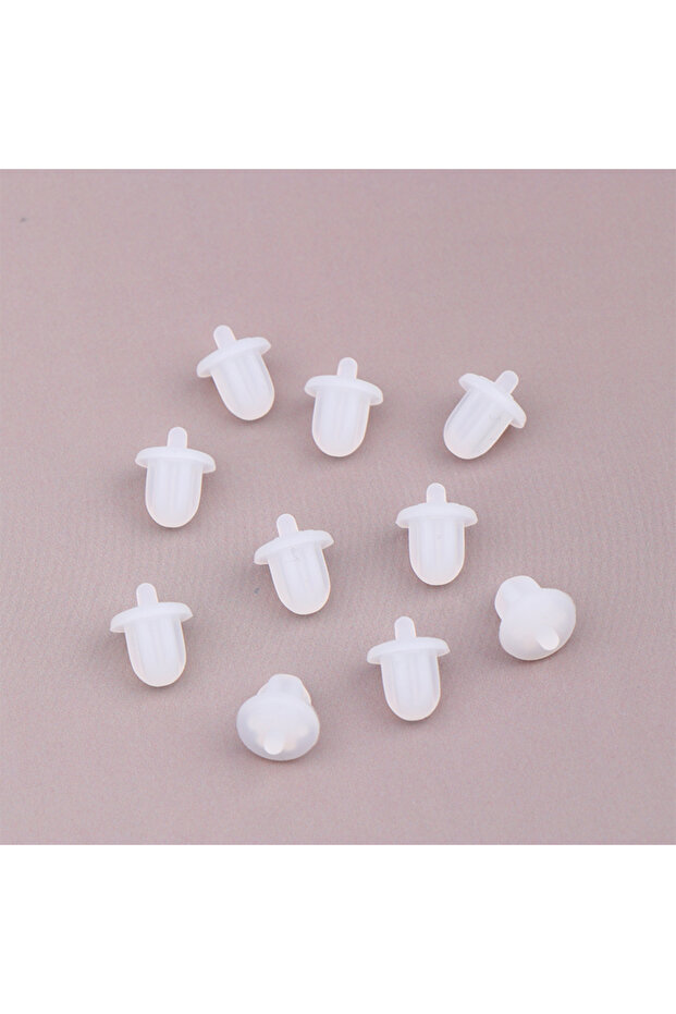 Transparent 10pcs 5/10Pcs Silicone Rubber Anti Dust Plugs 6.35mm Interface Dustproof Cover For Audio