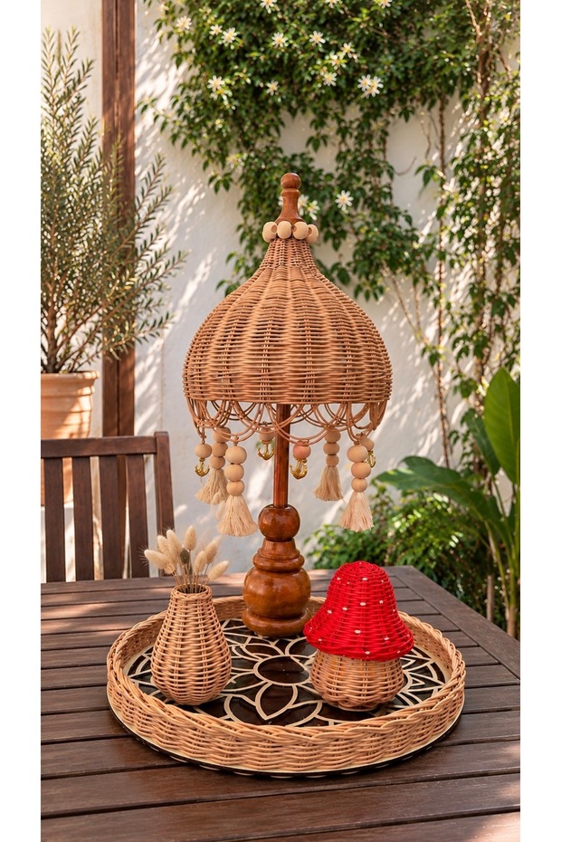 Rattan bali şemsiye set