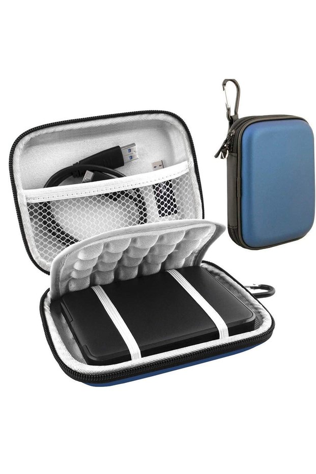 Blue Hard Drive Carrying Case for Toshiba Canvio Basics/Canvio Flex/Advance/Gaming Portable External