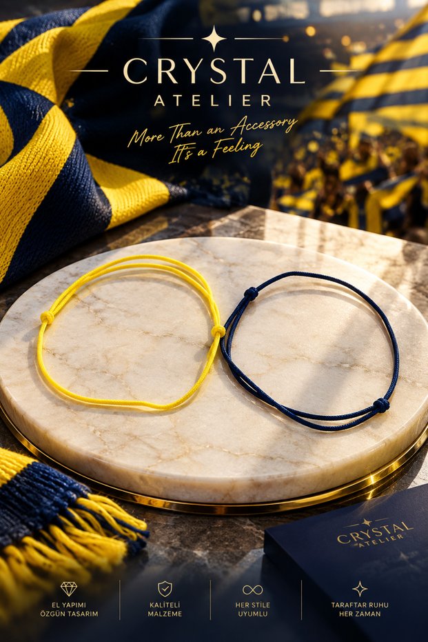 2-Piece Yellow Navy Blue Fan Bracelet Adjustable Unisex Macrame Handmade Knitted Sports Yellow Navy Blue Rope Bracelet