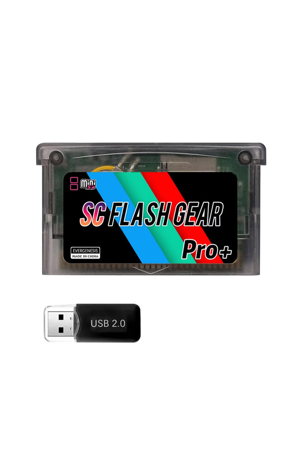 SCFW Black SCFW V1.5 Mini SC Card 1000+ in 1 Flash GBA Card For GBA GBC GB NES with Adapter With 8G