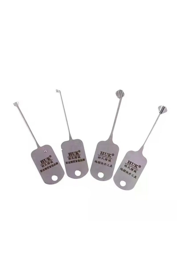 4pcs 4pcs/lot Lock Opener Tool HUK OUTRUNNER 2IN1 Locksmith SET Practice Locksmith Repair Tools