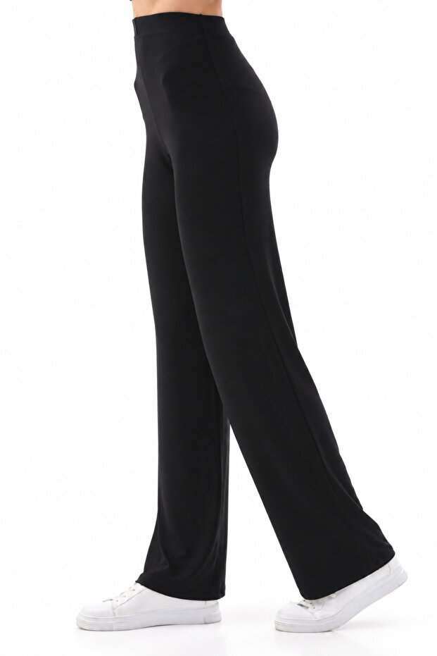 Extra Soft Long Viscose Trousers Home&Outdoor-Black