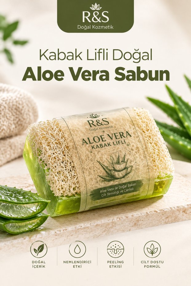 Pumpkin Fiber Aloe Vera Soap – Natural Skin Care Soap with Moisturizing and Exfoliating Effects