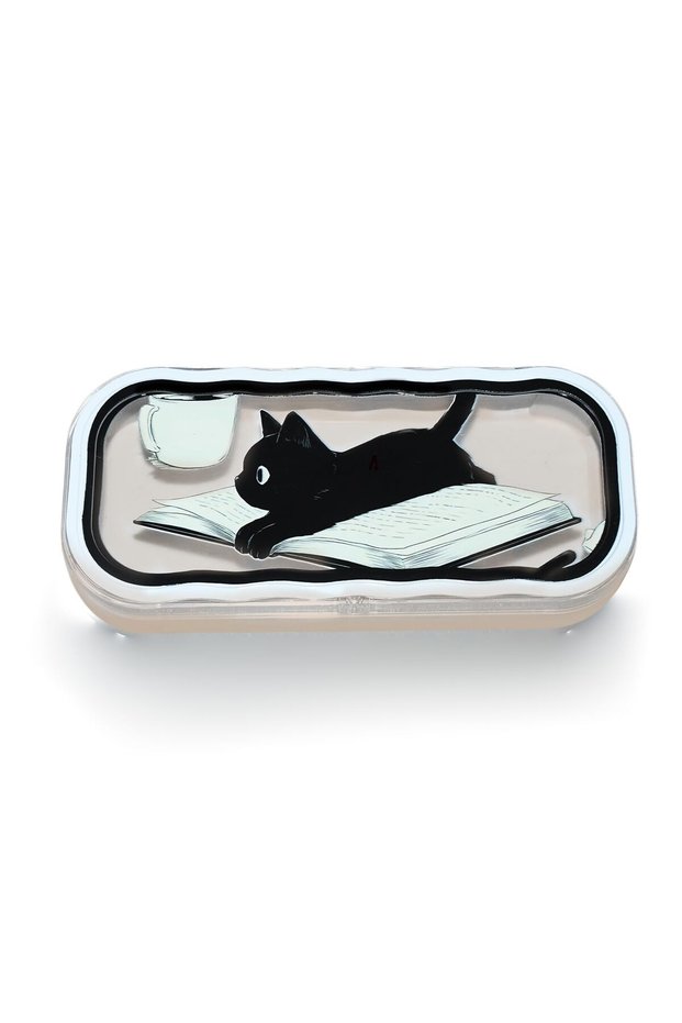 03 Minimalist Floral Bow Wavy Eyeglass Case,Creative Personalized Glasses Storage Box, Butterfly Kit