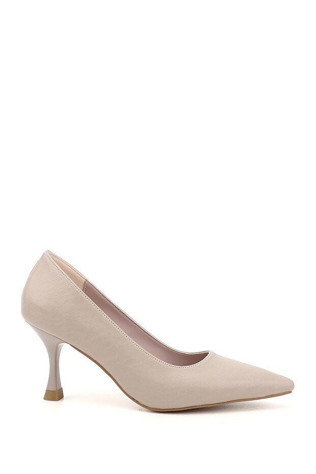Women's Leather Pointed Toe Goblet Heel Stiletto
