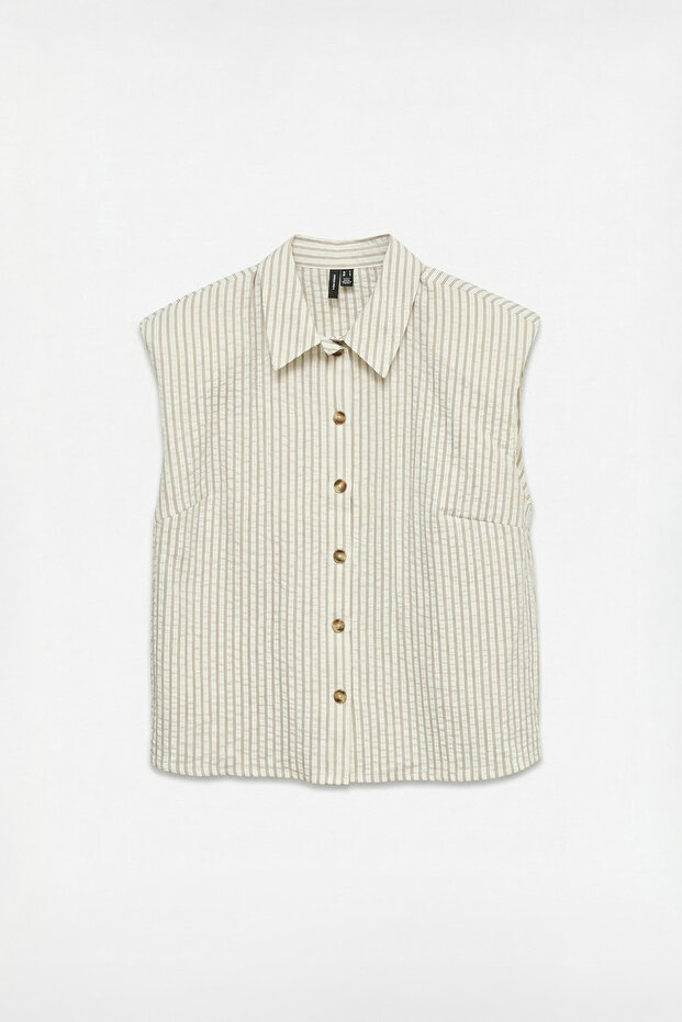 Women's VMMICAH Sleeveless Shoulder Detail Shirt Top
