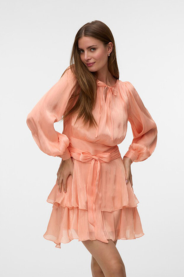 Women's VMELISA Long Sleeve Detail Short Dress