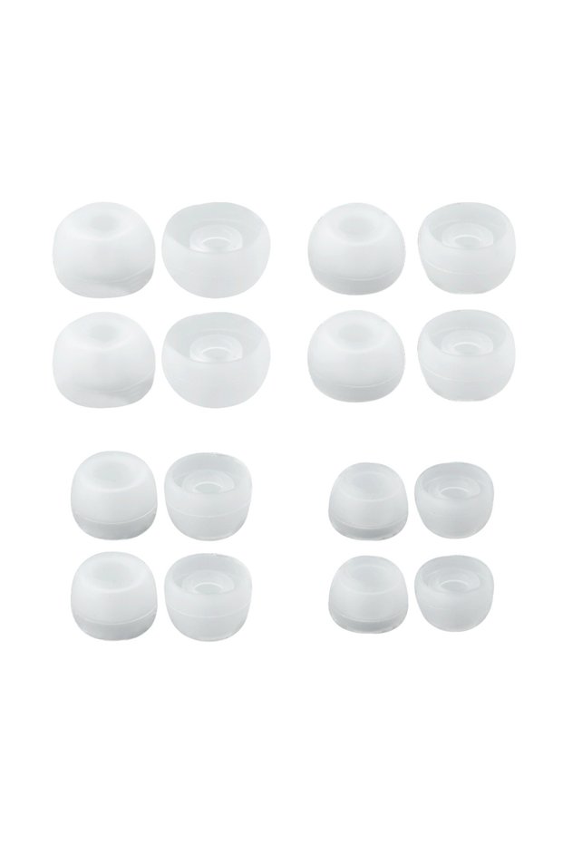 Clear 8pair SMLXS KBEAR Coffee Eartips (S/M/L/XS) Soft Silicone Replacement Eartips Coffee Clear Ear