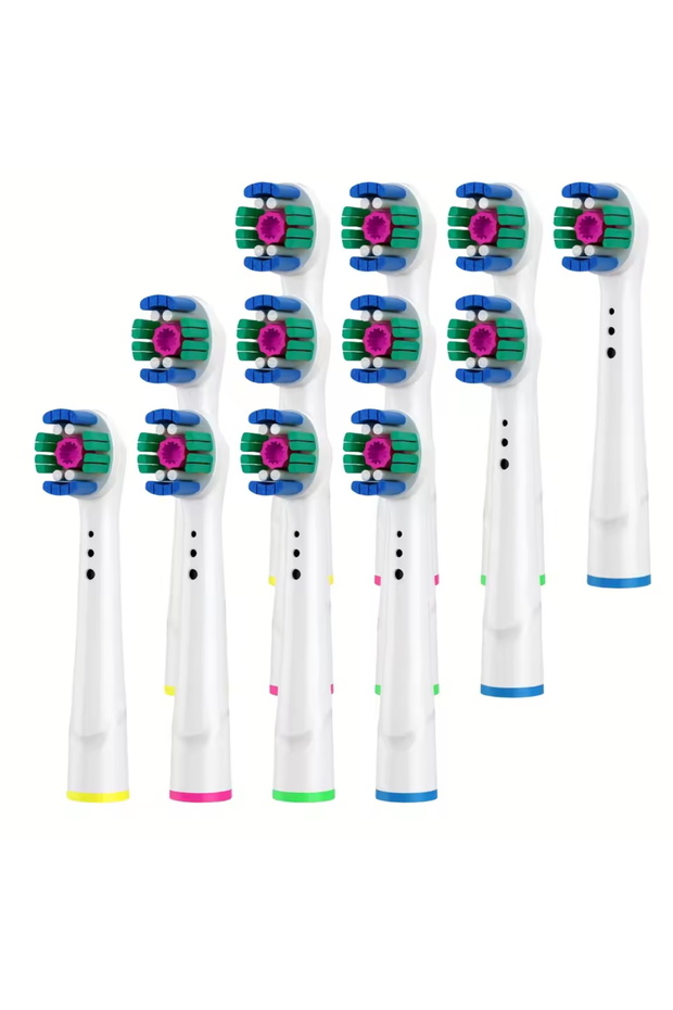 WHITE CLEAN 12pcs 4/12/16Pcs Replacement Toothbrush Heads Compatible with Oral-B Braun Professional