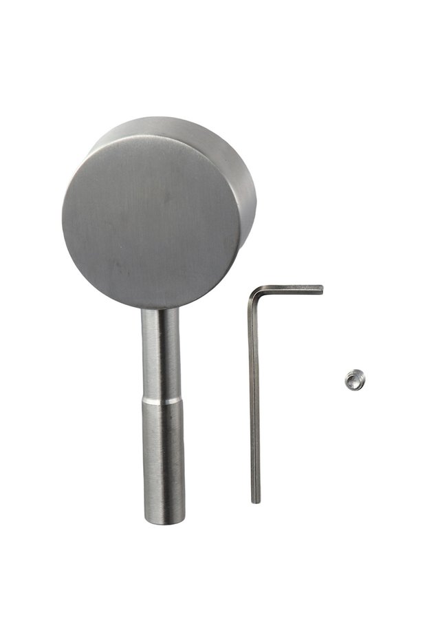 01 Stainless Steel Single Lever Handle Faucet Handle with Hot and Cold Color Button Shower Handle Re