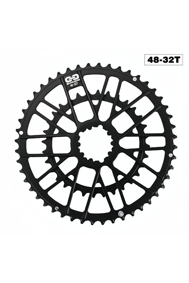 48-32T EVOSID Road Bicycle Chainring 46-30T 48-32T Folding Bike Chain Wheel 8/9/10/11/12 Speed Grave