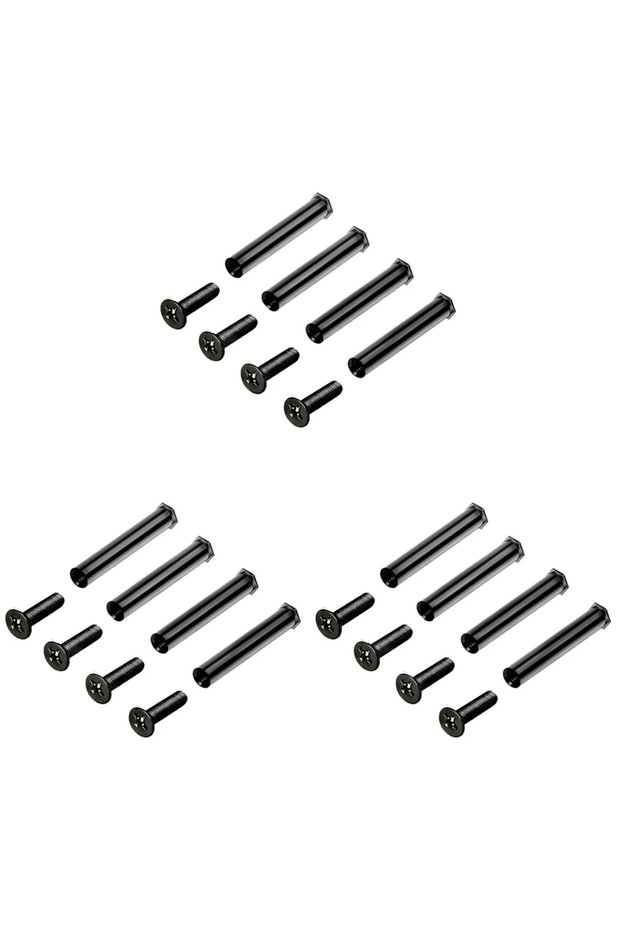 Black 12pcs 4pcs Fixing Chassis Fan Screws Enhanced Stability PC Case Fan Screws Quieter Operation N