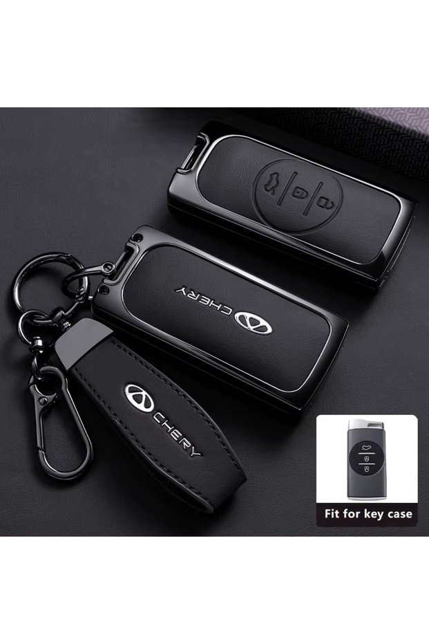 fit for Tiggo 5X Style 1-Black-1PC Zinc Alloy Car Key Case for Chery Tiggo 5X Sport Keychain Remote