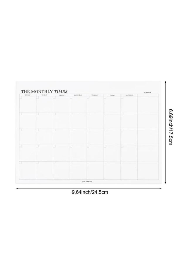 Monthly Schedule Weekly Planner Monthly Undated Agenda Notebook Schedules Study Planner Korean Stati