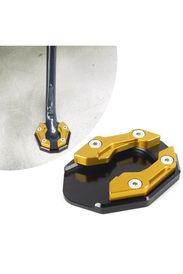 Gold Kickstand Side Stand Extension Pad Enlarger Plate For Yamaha Nmax Yamaha AEROX155 Nvx155 XMAX 2