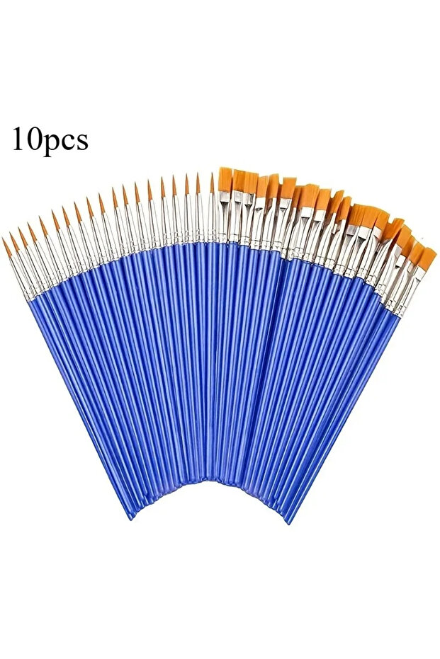 10pcs 10~50pcs Painting Brushes For Painting Handcraft Arts And Craft For Artistic Multifunction Hoo