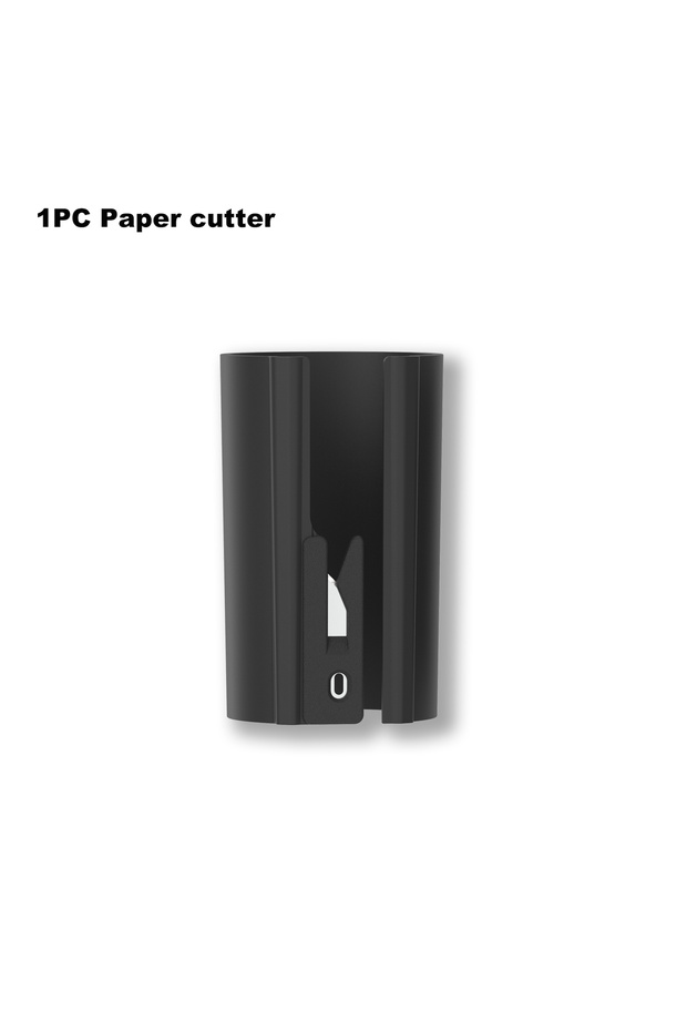 1PC Black 1PC HORN Sliding Wrapping Paper Cutter - Easy-Glide Gift Wrap Trimmer for Christmas & Birt