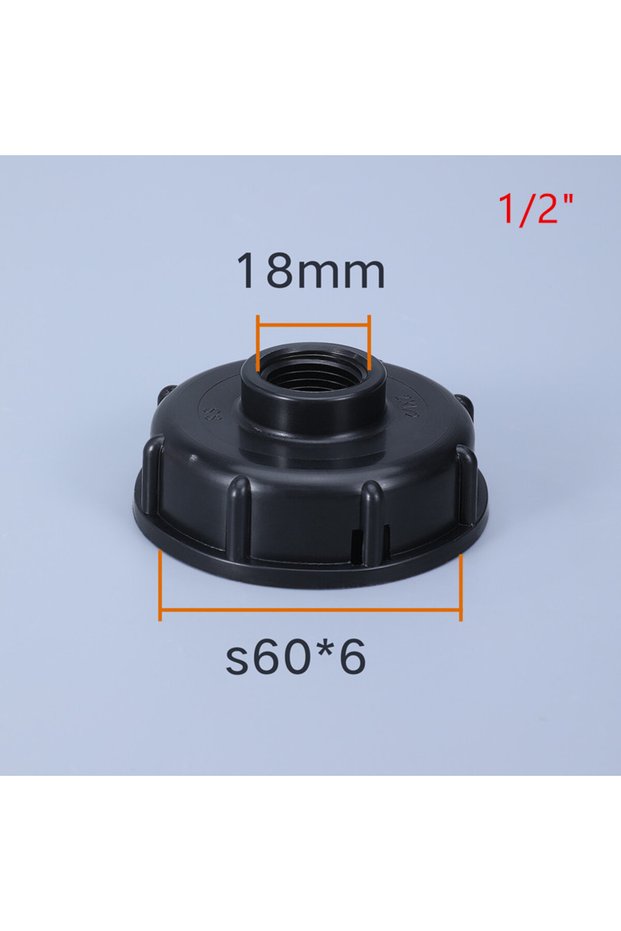 1- 2 1000L Durable IBC Tote Tank fittings S60X6 Thread to 1/2" 3/4" 1" garden hose connector IBC tan