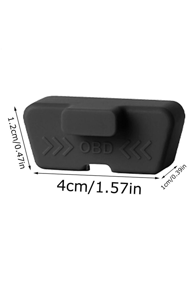 black Silicone Car OBD Port Cover Waterproof Rust-proof OBD Port Lock Protective Sleeve Dust OBD Clo