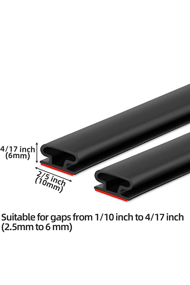 10x6mm 6M black 3/6M Window Door Seal Strip Sound Insulation Strips D Shape Collision and Sound Self