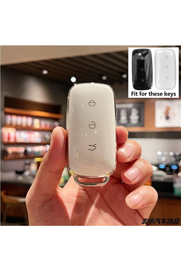 for Galaxy EX5 Style 6-White Car Key Case Cover for Geely Galaxy EX5 Accessories E5 EM-i EMi Starshi