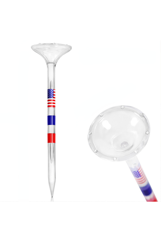 50pcs 50pcs 83mm Golf Tees Plastic Big Cup Transparent with US Flag Accessories TE021-A