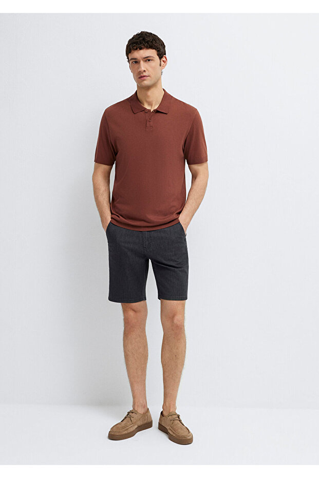 Garrett Edition Dark Gray Jean Shorts 0417315-A4053