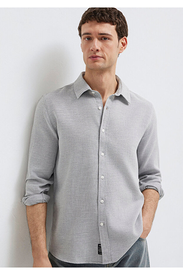 Gray Shirt Slim Fit / Slim Fit 0211913-70074