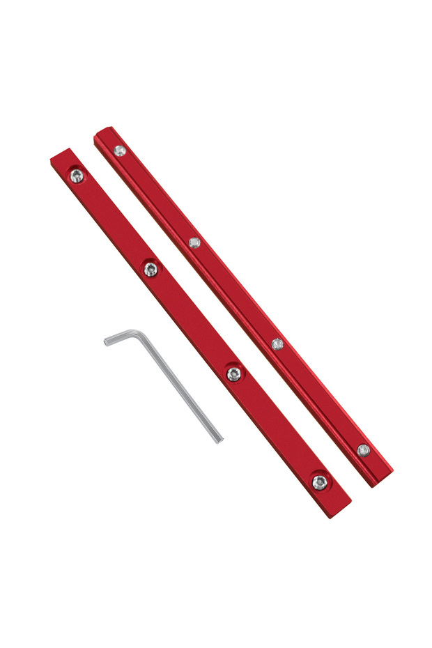 1pc Red Set Universal Rail Connector Kit for Woodworking Tracks & Miter Slots - Perfect for Router T