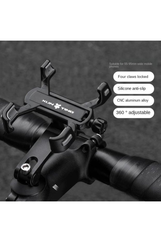 Stem-B Xunting 360° Rotatable Electric Bicycle Phone Holder Aluminum Alloy Anti-slip Bracket Univers