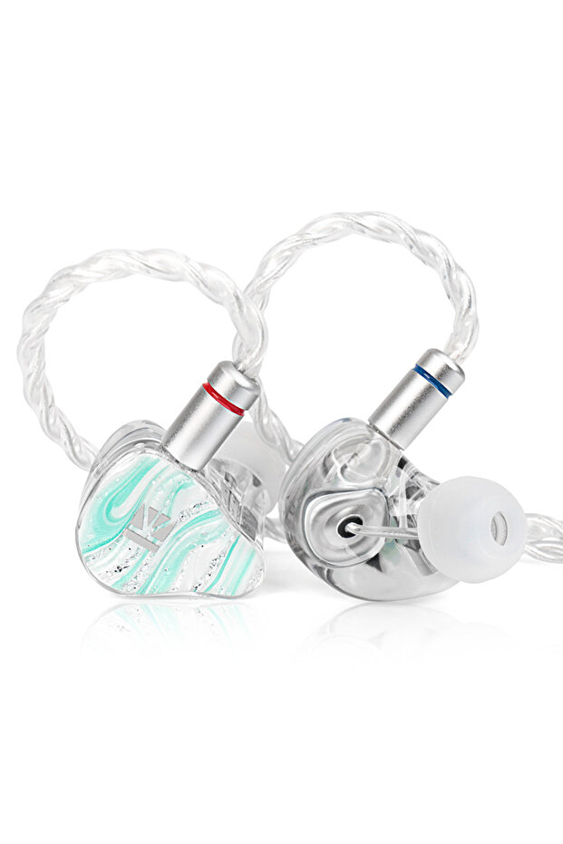 Mint gree KBEAR KB08 Mirage IEMS in Ear Earphones 1 DD +1 BA +2 Micro-Planar Magnetic Drivers 10mm