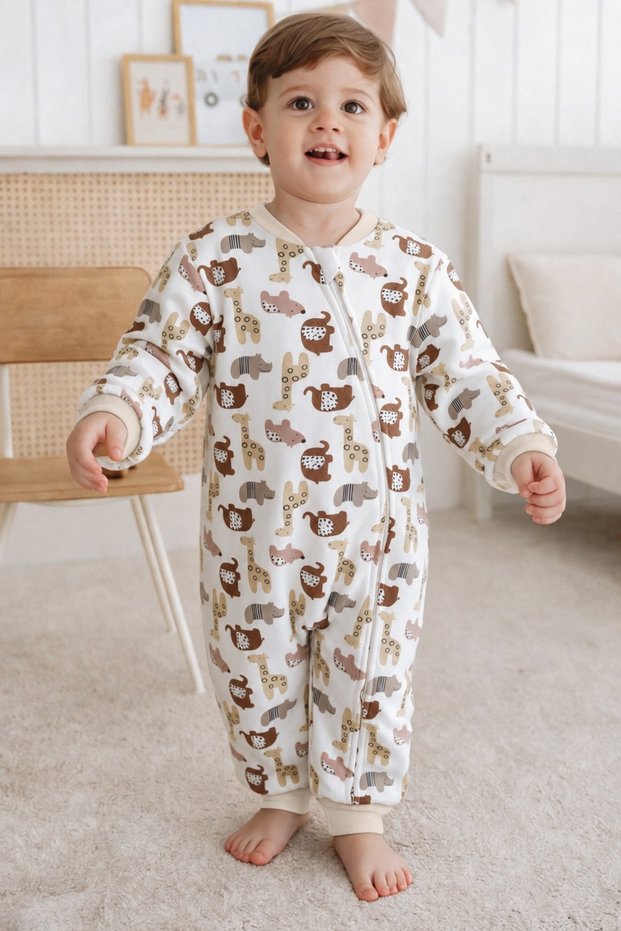 Girls Boys Children's 1.5-2 Tog Patterned Sleeping Bag