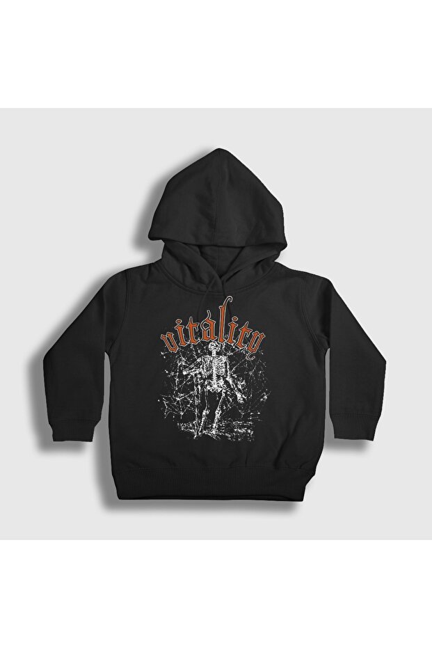 Unisex Kids Black Vitality Nikolas Rendl Pyromaniac Hooded Sweatshirt 621264Tt