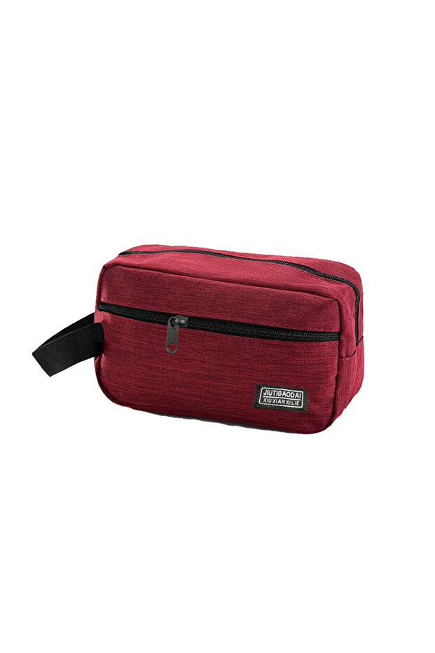 BJ177 red Men's Business Toiletry Bag, Travel Makeup Organizer, Large Capacity Storage Pouch, Durabl