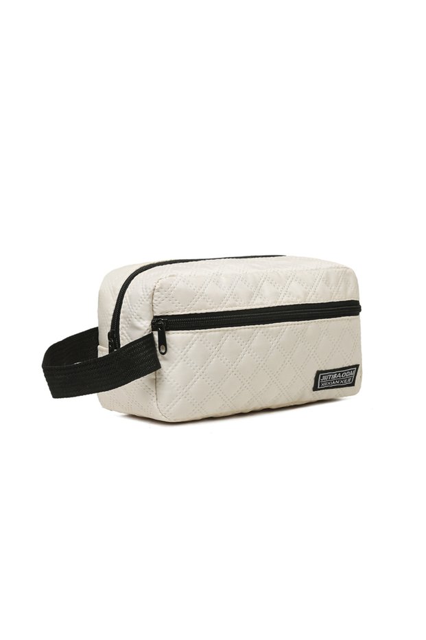 BJ80289 white Men's Business Toiletry Bag, Travel Makeup Organizer, Large Capacity Storage Pouch, Du