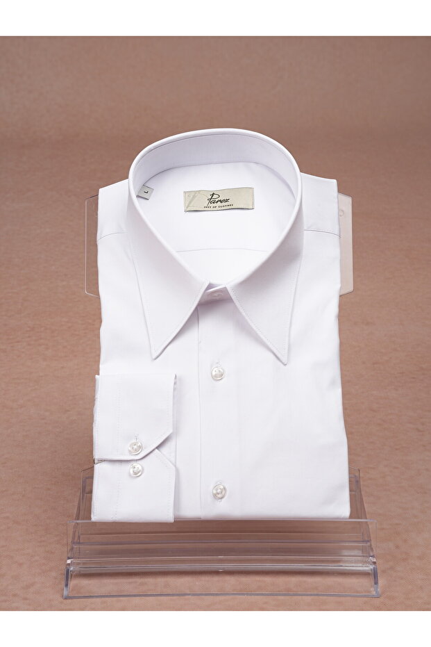 Premium Italian Style Slim Fit Pointed Collar Men's Shirt