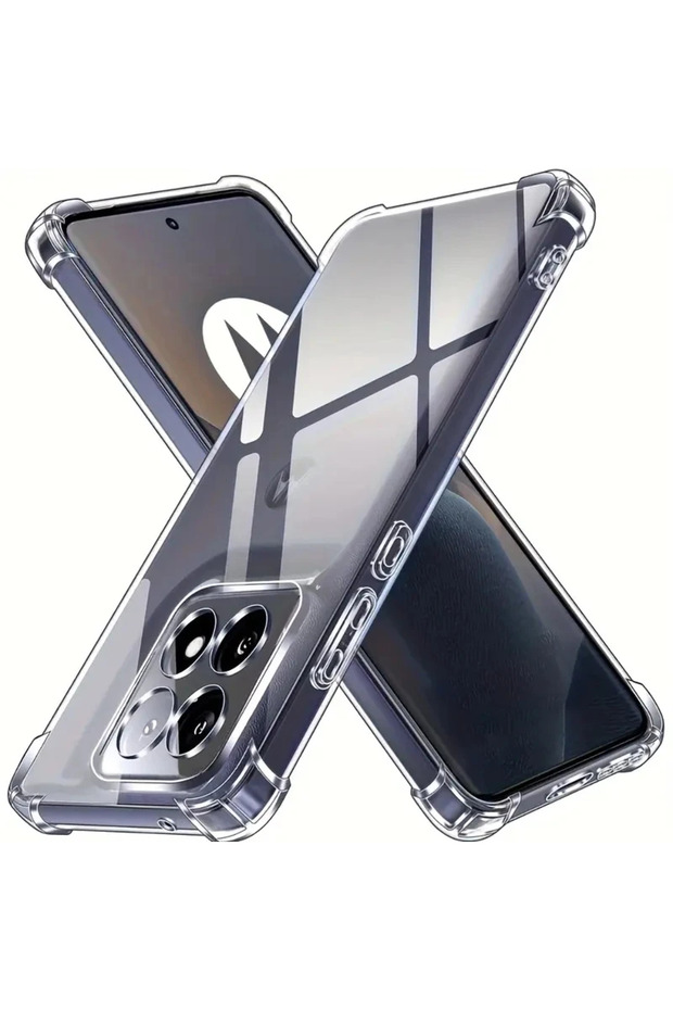 Clear Moto Edge 60 Pro Thick Shockproof Silicone Phone Case For Motorola Edge 60 Fusion 50 Pro 40 Ne