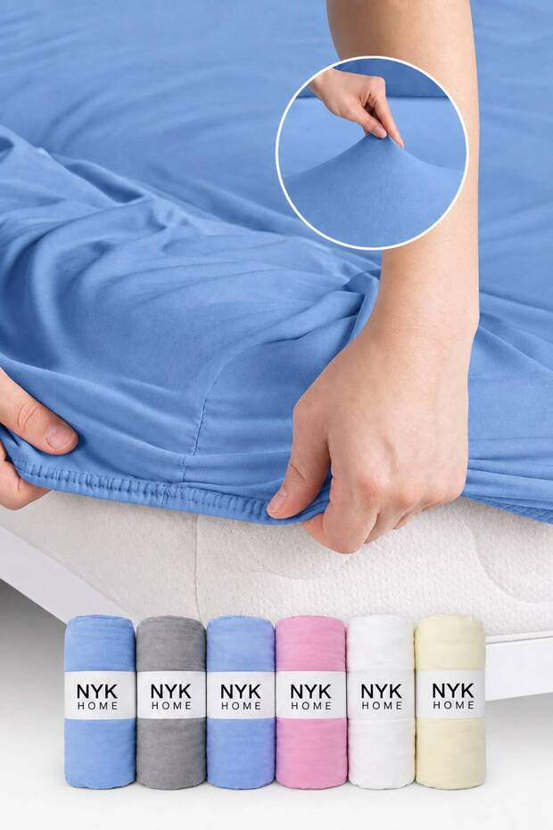 Elastic Fitted Sheet Combed Cotton Breathable Fabric Elastic Fitted Sheet 100% Cotton Single Double King Size