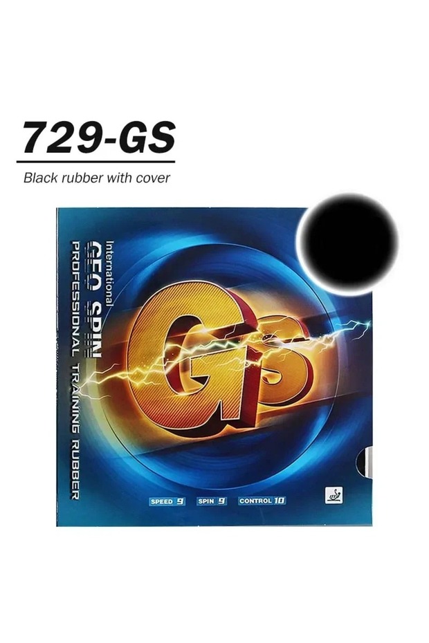 Black 1pc 729 Friendship GS Professional TrainingTable Tennis RITC Geo Spin Ping Pong Soft an...