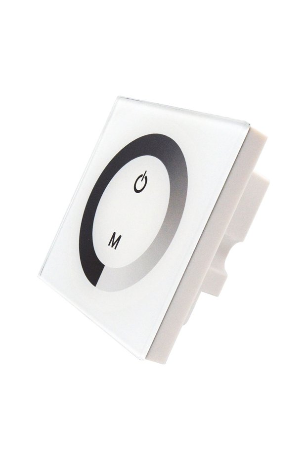 12-24v WM-TC002A-1CH-W Monochrome Touch Screen LED Controller DC 12V-24V Wall Touch Dimmer Switch,To